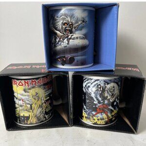Iron Maiden Mug Set 3 Eddie Album Art Killers Beast Flight 666 NIB